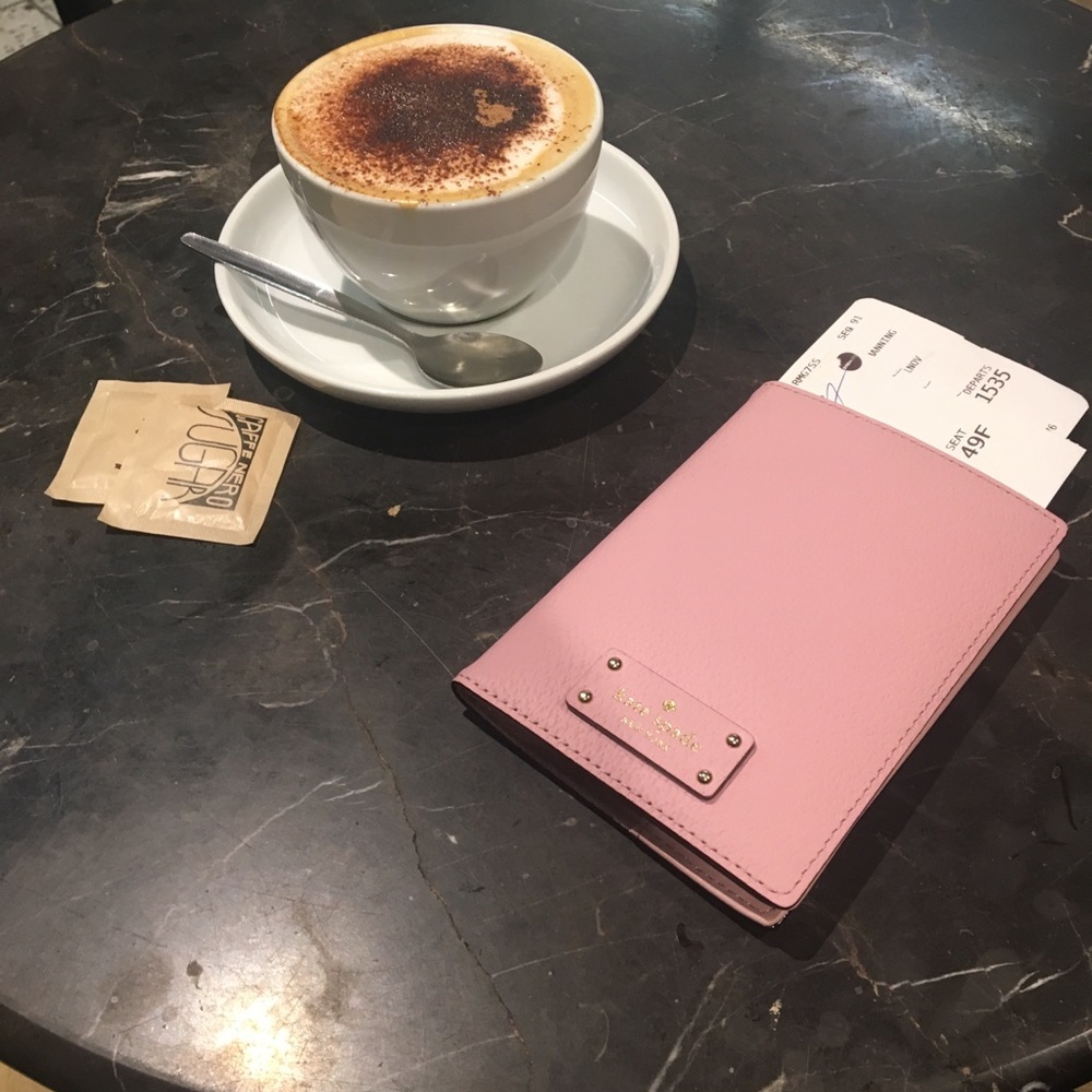 Kate Spade Dusty Pink Passport Cover